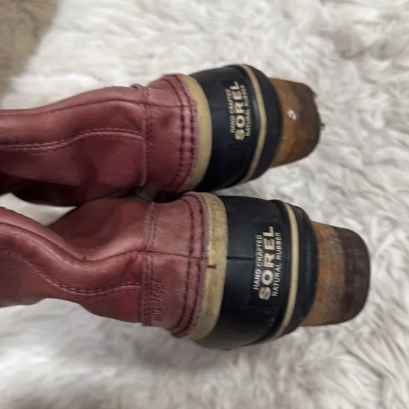 Sorel Slimpack Tall Equestrian Riding Boots Womens Sz 6 Leather Muck Rain Snow