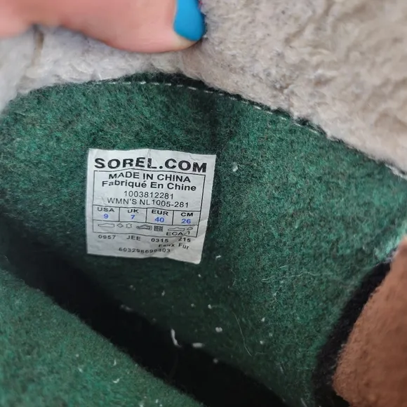 Sorel Waterproof Caribou Snow Boots Brown Black Size 9
