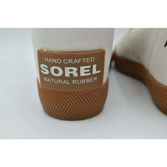 Sorel Women Size 9.5 Out N About Wedge II White Waterproof Slip-On Shoes Booties