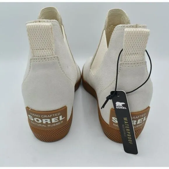 Sorel Women Size 9.5 Out N About Wedge II White Waterproof Slip-On Shoes Booties