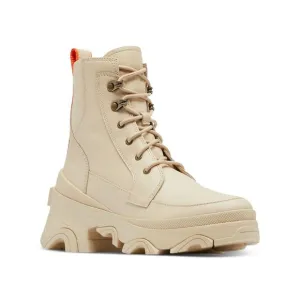 SOREL Womens Beige 1&quot; Platform Goring Waterproof Brex Round Toe Boots Shoes 5