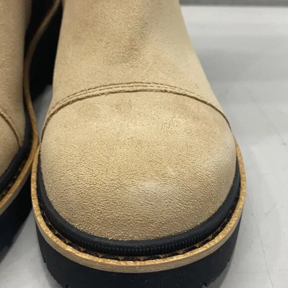 Sorel Women’s Joan Now Chelsea Boots – Canoe/Black Size 10 – Waterproof Leather