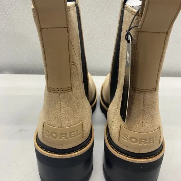 Sorel Women’s Joan Now Chelsea Boots – Canoe/Black Size 10 – Waterproof Leather