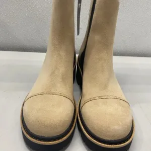 Sorel Women’s Joan Now Chelsea Boots – Canoe/Black Size 10 – Waterproof Leather