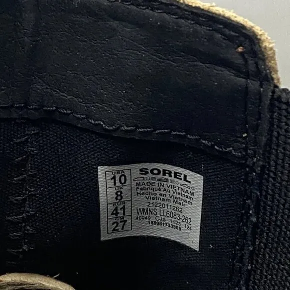 Sorel Women’s Joan Now Chelsea Boots – Canoe/Black Size 10 – Waterproof Leather