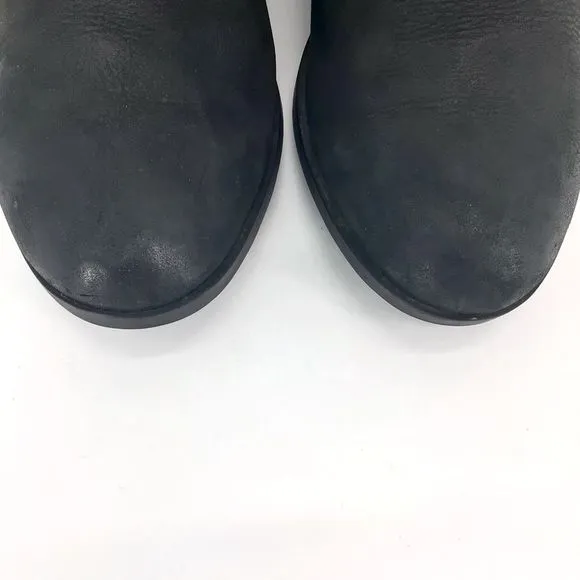 Sorel Womens Lolla NL2267-010 Black Leather Ankle Boots Size 11