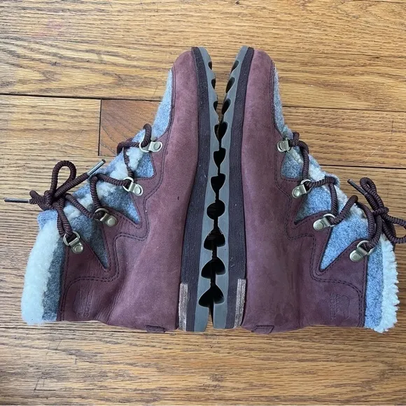 Sorel Womens Sneakchic Shearling Alpine Ankle Boots NL3287-908 Size 7