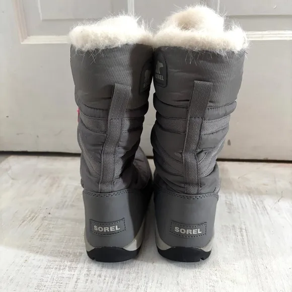 Sorel Women's Whitney Tall Lace Snow Boot Quarry Bright Rose Size 7