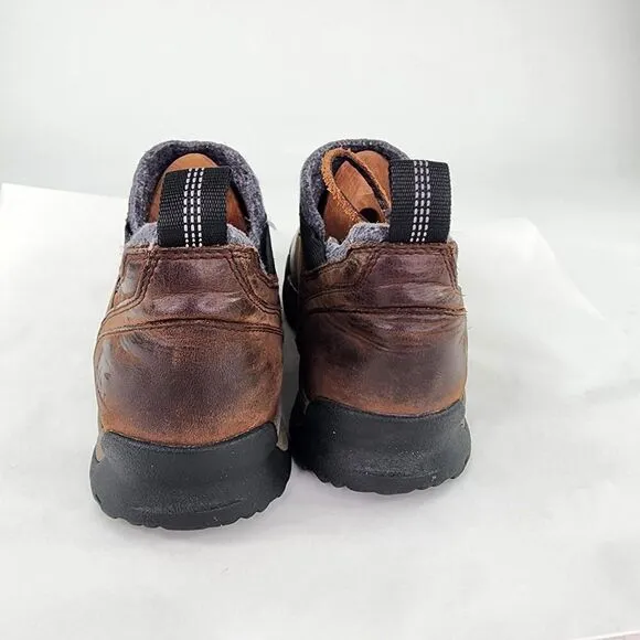 Sorel Paxon Moc Waterproof Brown Leather Slip-On US 9 Men's Hiking Walking Shoes