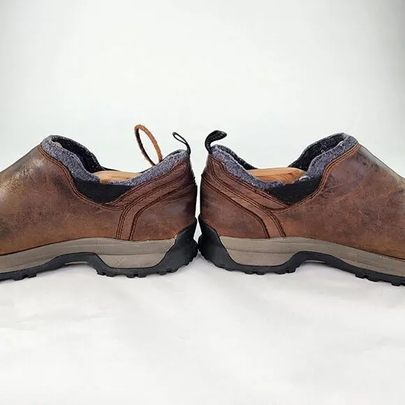 Sorel Paxon Moc Waterproof Brown Leather Slip-On US 9 Men's Hiking Walking Shoes