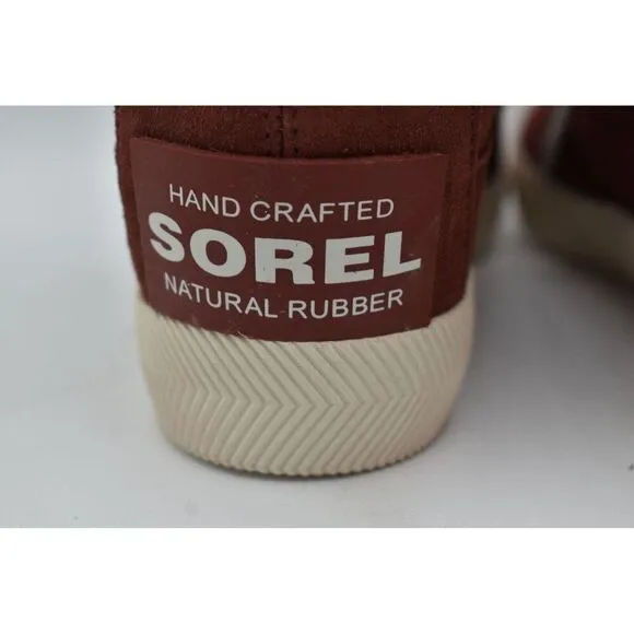 Sorel Womens Size 7.5 Out N About Spice Chalk Waterproof Suede Wedge Shoes