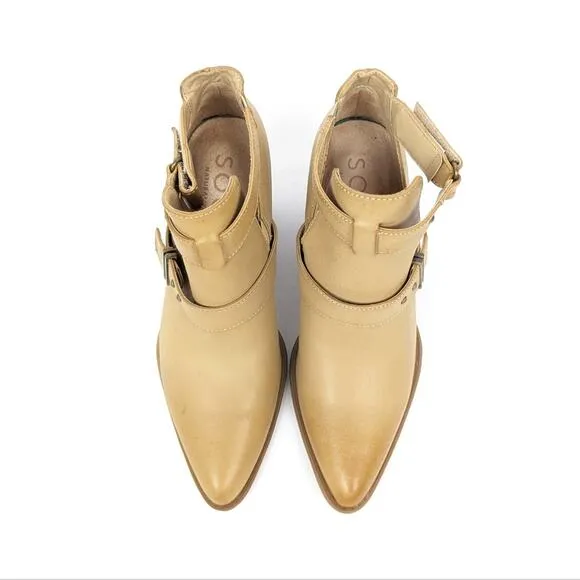 SOUL Naturalizer Light Tan Matcha Ankle Boots Size 6