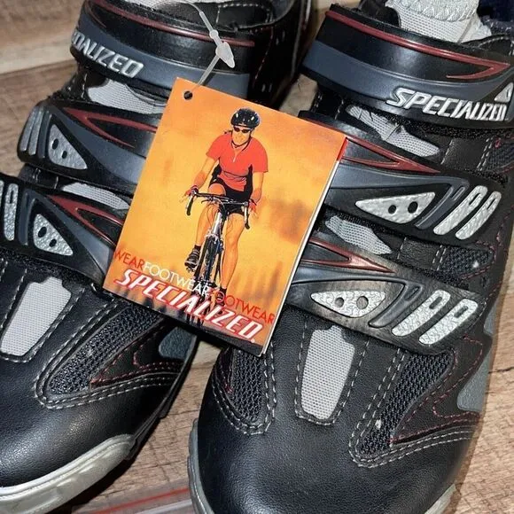 Specialized Mens Body Geometry Adjustable Straps Cycling Shoes Black Size 41 NWT
