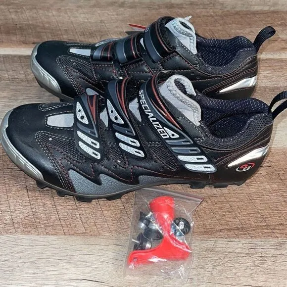 Specialized Mens Body Geometry Adjustable Straps Cycling Shoes Black Size 41 NWT