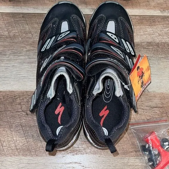 Specialized Mens Body Geometry Adjustable Straps Cycling Shoes Black Size 41 NWT