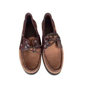Sperry Mens Brown 2 Eye Rawhide Laces Leather Top Sider Boat Shoes Size 12M