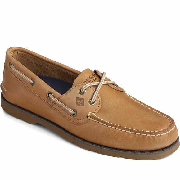 SPERRY MENS LEEWARD 2-EYE BOAT SHOE, SAHARA, 10