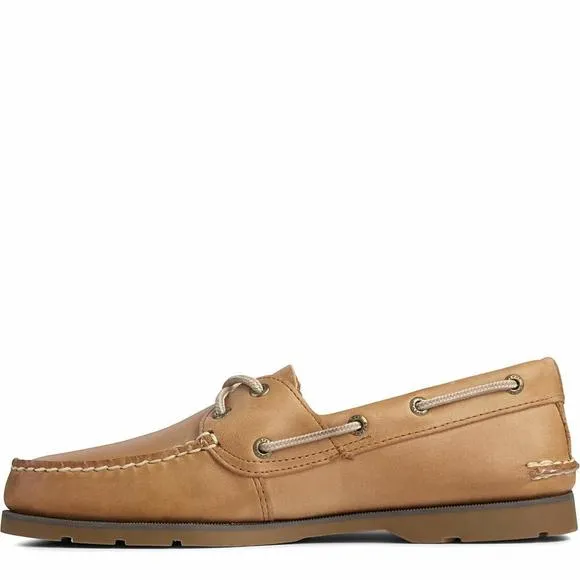SPERRY MENS LEEWARD 2-EYE BOAT SHOE, SAHARA, 10