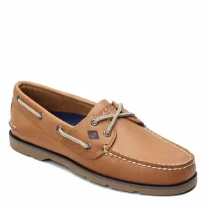 SPERRY MENS LEEWARD 2-EYE BOAT SHOE, SAHARA, 9