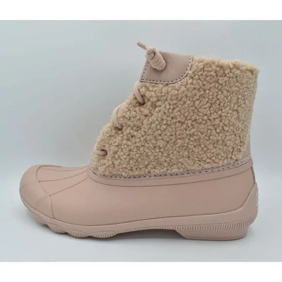 Sperry Top Sider Womens Size 9 Syren Gulf Sherpa Rose All Weather Duck Boots