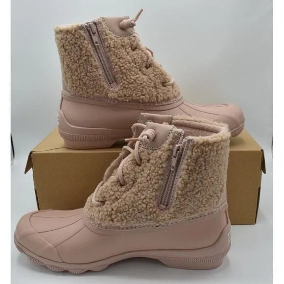 Sperry Top Sider Womens Size 9 Syren Gulf Sherpa Rose All Weather Duck Boots