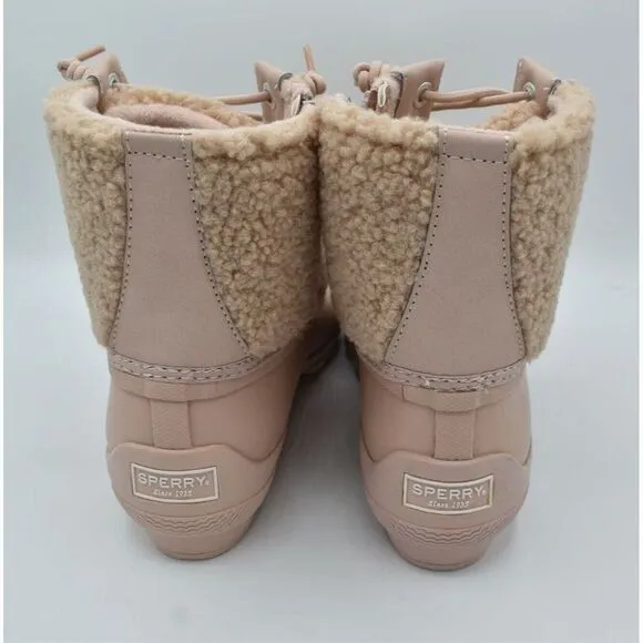 Sperry Top Sider Womens Size 9 Syren Gulf Sherpa Rose All Weather Duck Boots