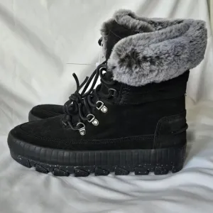 Sperry Womens Torrent Lace Up Size 8.5 Black Waterproof Winter Boots Insulated