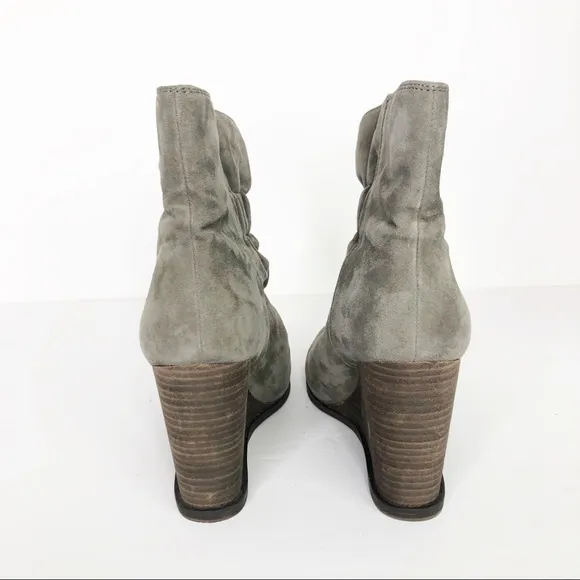 SPLENDID gray suede ankle boots