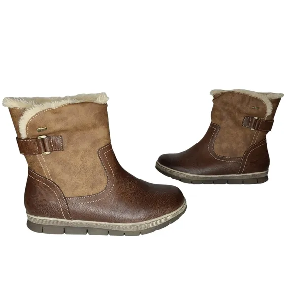 Spring Step Yamma Faux Leather Winter Boots Euro 40 US 9 NWOB