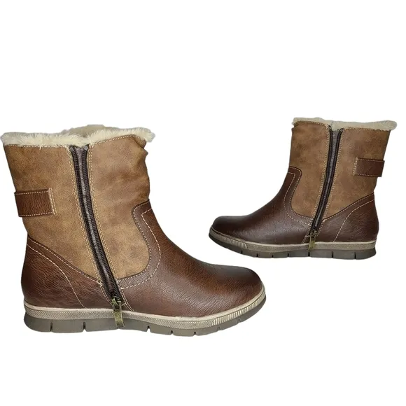 Spring Step Yamma Faux Leather Winter Boots Euro 40 US 9 NWOB