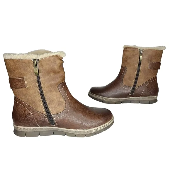 Spring Step Yamma Faux Leather Winter Boots Euro 40 US 9 NWOB