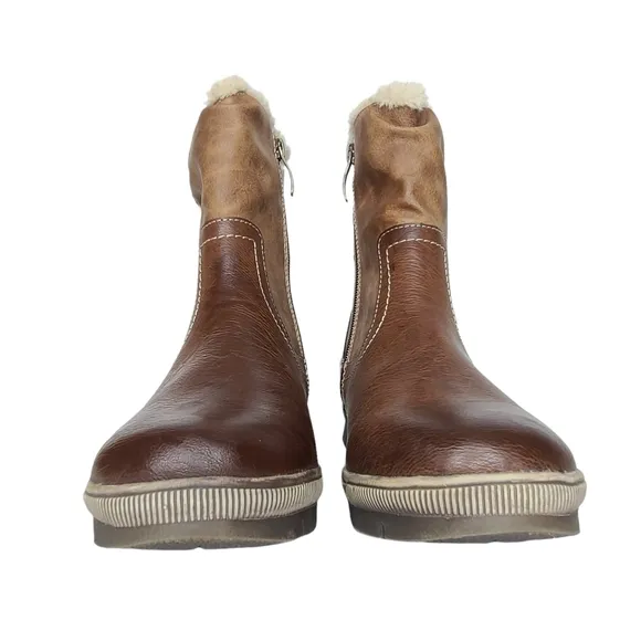 Spring Step Yamma Faux Leather Winter Boots Euro 40 US 9 NWOB