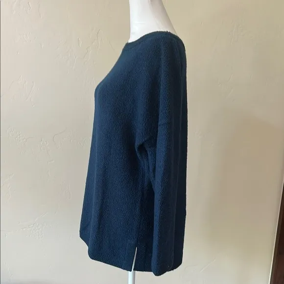 St. John Marine Blue  Boat Neck Sweater