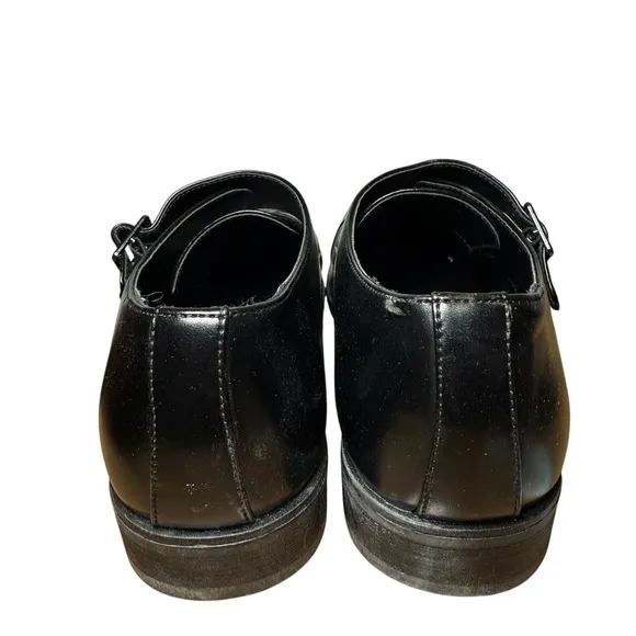 Stacy Adams Men's 8.5M Black Double Monk Strap Dress Shoes Cap Toe