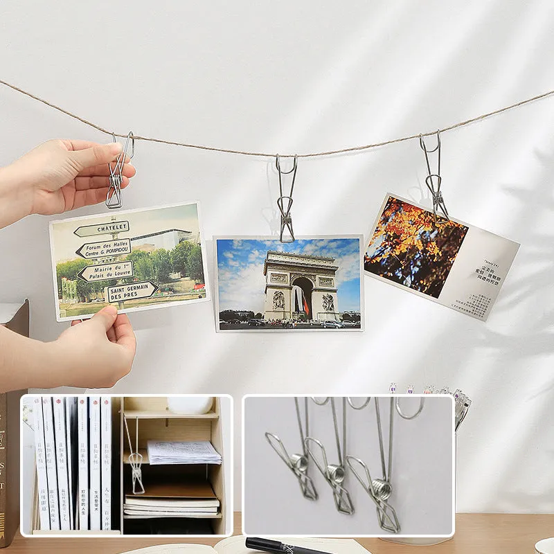 Stainless Steel Clothes Pins Hook Clip(10pcs)