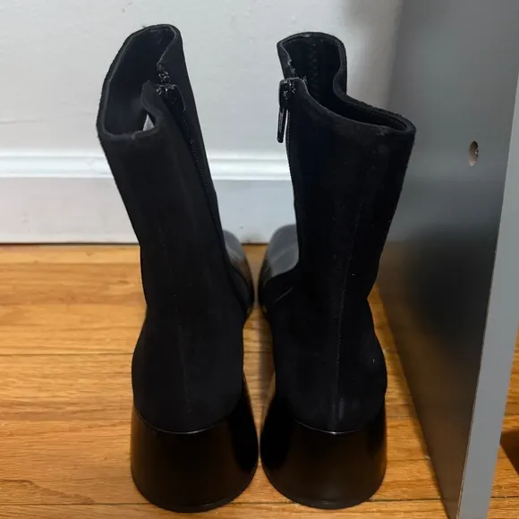 STAUD Women’s Black Leather Suede Andy Ankle Boots Size 8 NEW