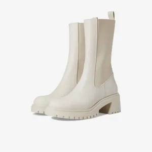 Steve‎ Madden Hesitant boots bone color slip on leather new w/out tags size 8.5
