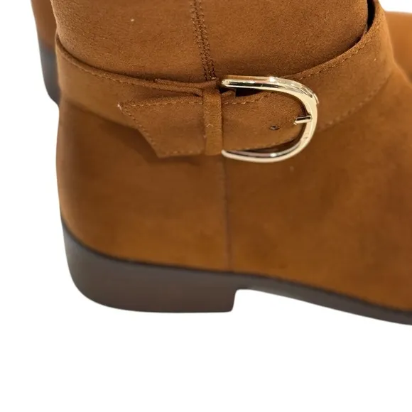 STEVE MADDEN Kids Cognac Bayville Zip Ankle Bootie | US 4