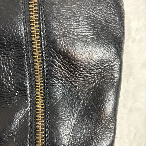 Steve Madden Rikki black leather knee high platform boots size 9