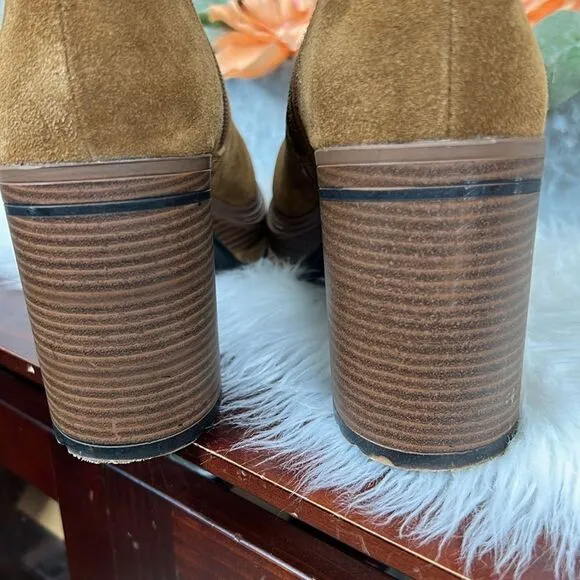 Steve Madden Shaniya Suede Ankle Boots Booties Sz 10