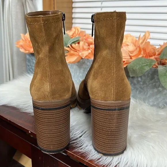 Steve Madden Shaniya Suede Ankle Boots Booties Sz 10