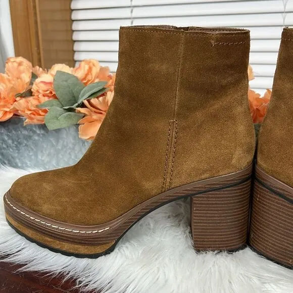 Steve Madden Shaniya Suede Ankle Boots Booties Sz 10