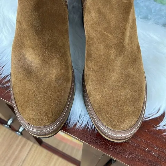 Steve Madden Shaniya Suede Ankle Boots Booties Sz 10