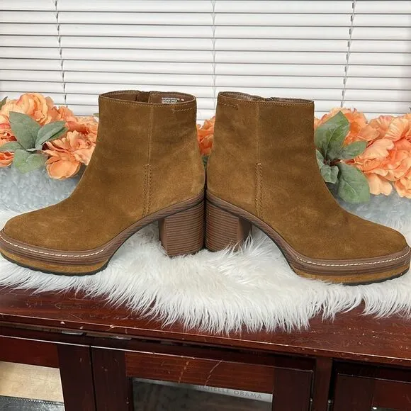 Steve Madden Shaniya Suede Ankle Boots Booties Sz 10