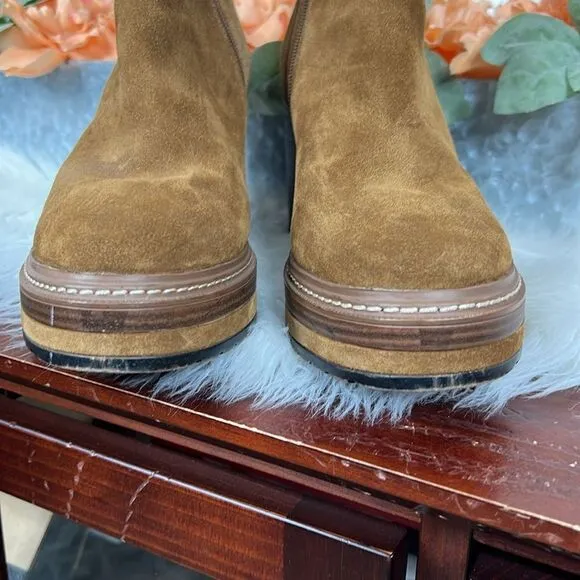 Steve Madden Shaniya Suede Ankle Boots Booties Sz 10