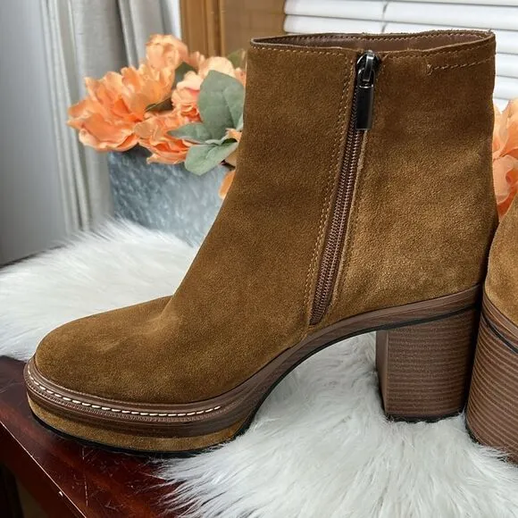 Steve Madden Shaniya Suede Ankle Boots Booties Sz 10