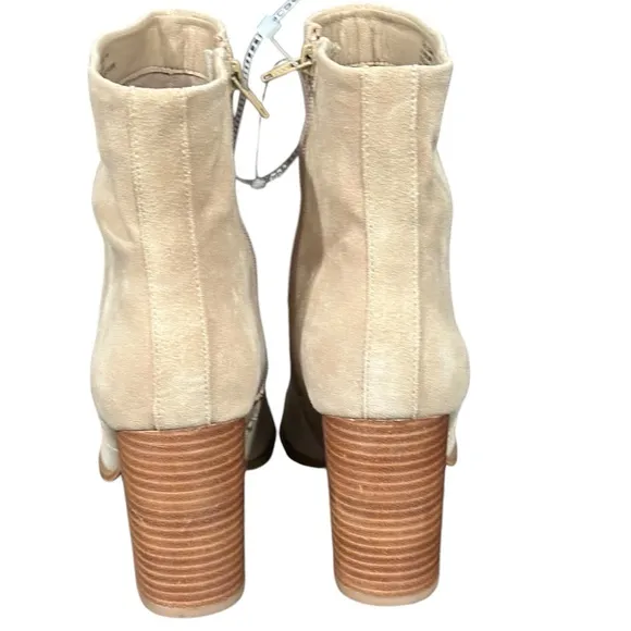 Steve Madden Stable Sand Suede Western Cowboy Ankle Zipper Booties Boots 11 NEW