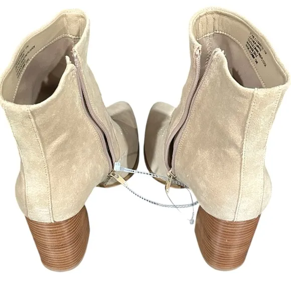 Steve Madden Stable Sand Suede Western Cowboy Ankle Zipper Booties Boots 11 NEW