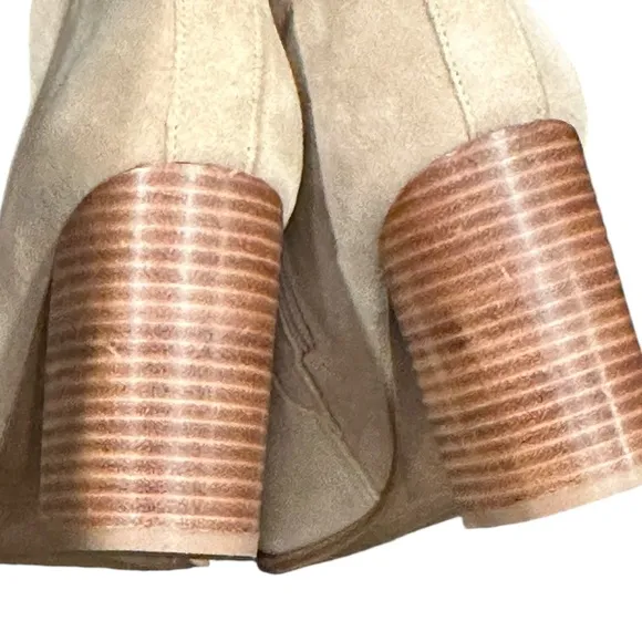 Steve Madden Stable Sand Suede Western Cowboy Ankle Zipper Booties Boots 11 NEW