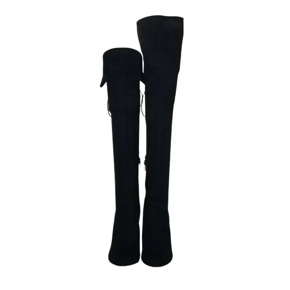 Steve Madden Velvet Over the Knee Thigh High Boots in Black Womens Size 6.5